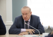Встреча Председателя ЗСО Валерия Малышева и лидеров фракций с врио Губернатора Ульяновской области Алексеем Русских