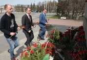 Возложение цветов к памятнику В.И. Ленину, 22 апреля 2024 года 