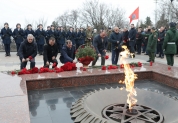 Возложение цветов к мемориалу «Вечный огонь», 3 декабря 2024 г.  