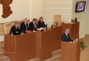 Президиум ЗСО, Григорий Рапота, на трибуне - Сергей Морозов